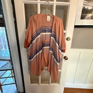 ANTHRO Elevenses Striped Kimono Cardigan M/L